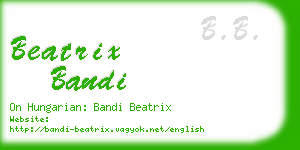 beatrix bandi business card